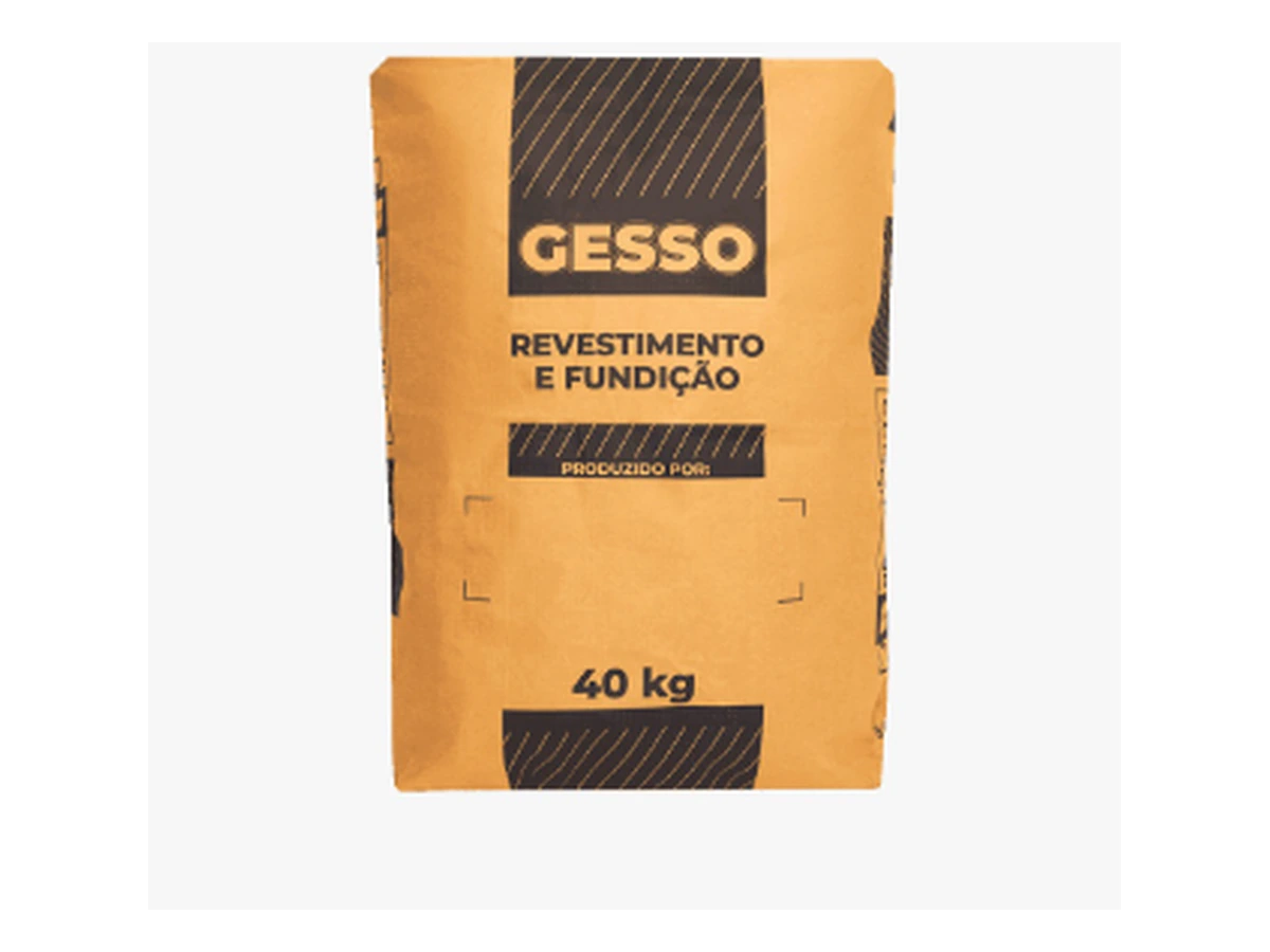 Saco de gesso para revestimento e fundição de 40 kg