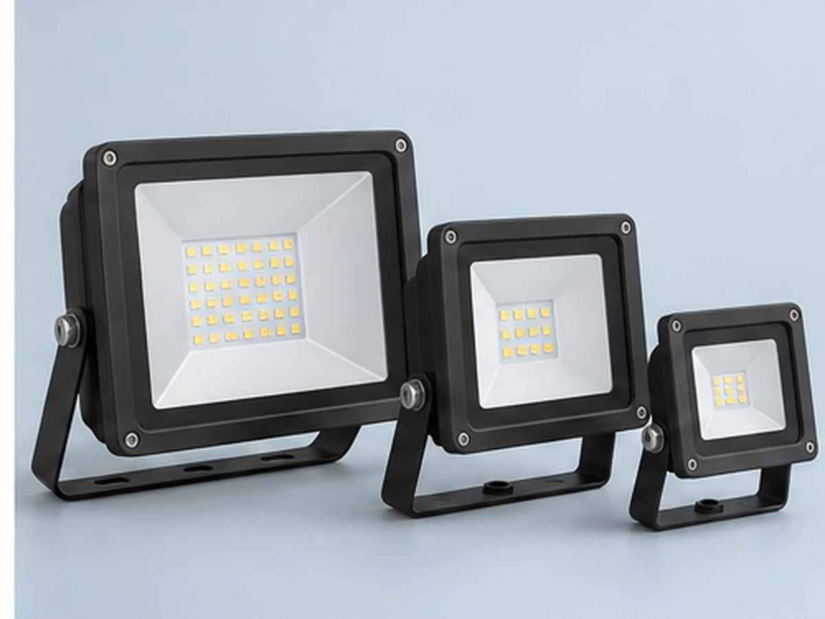 Refletores compactos de LED para áreas externas