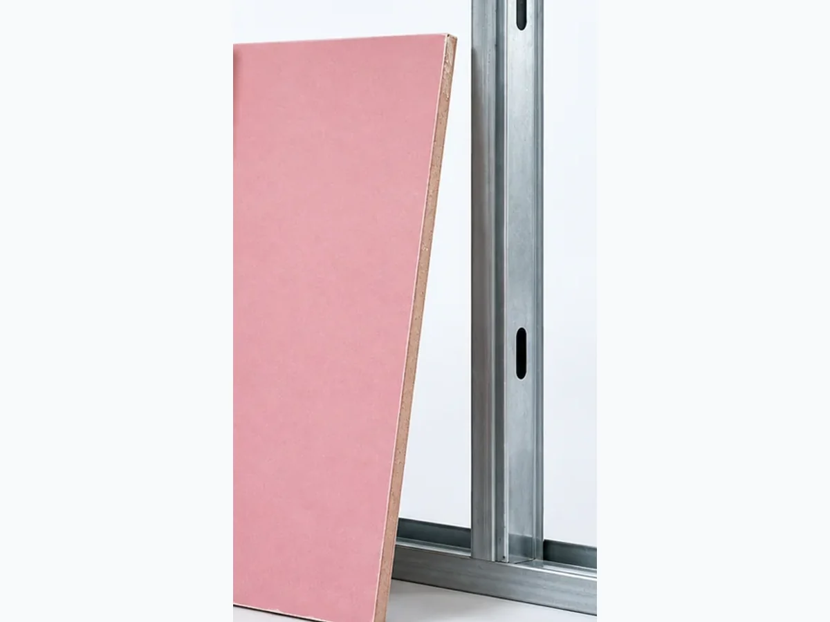 Placa de drywall RF rosa resistente ao fogo